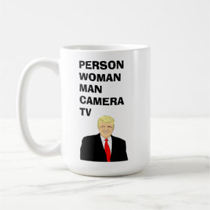 Caneca De Café Homem-Mulher Pessoa Câmera TV Engraçada Trump