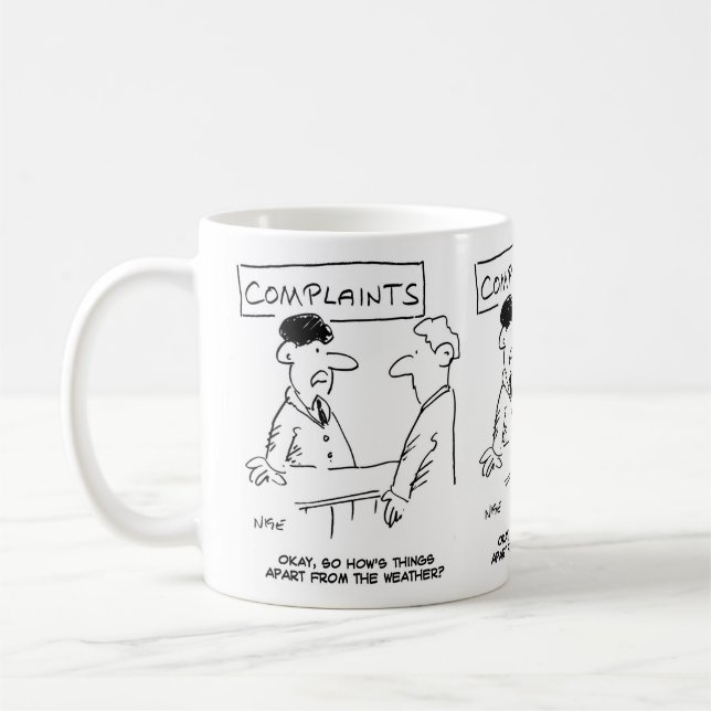 Caneca De Café Homem na Reclamação (Esquerda)
