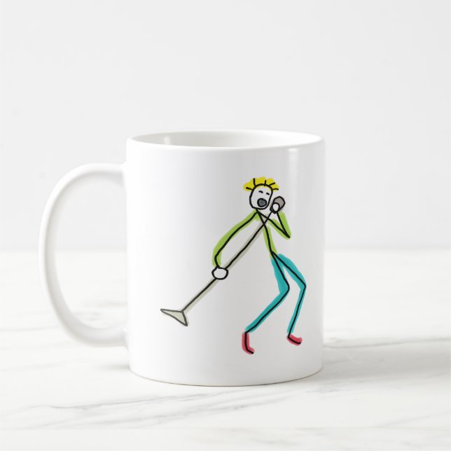 Caneca De Café Homem-Palito Cantor (Esquerda)