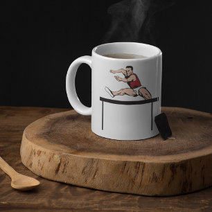 Caneca De Café Homem Pulando Magoa De Atletismo Mug Café