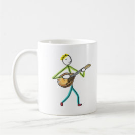 Caneca De Café Homem Tocando Bandolim