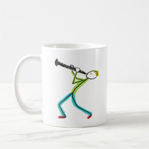 Caneca De Café Homem Tocando Oboé