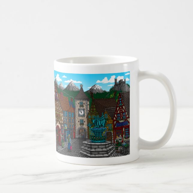 Caneca De Café Homenagem a Europa 11 oz Classic Mug (Direita)