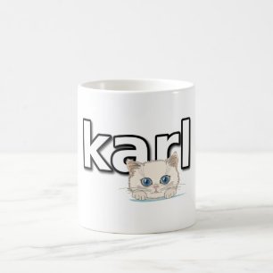 Caneca De Café Homenagem a Karl Lagerfeld