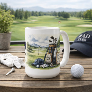 Caneca De Café Homenagem de Golfe Sincera para o Papai