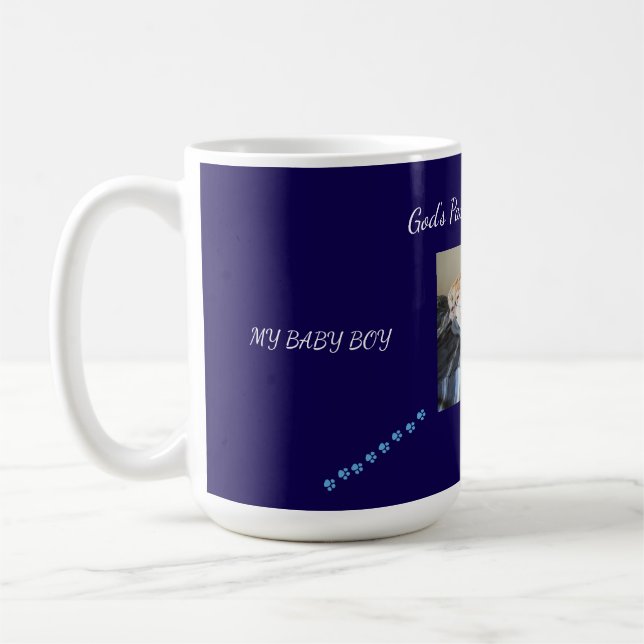 Caneca De Café Homenagem de Pata de Deus para Animais de Estimaçã (Esquerda)