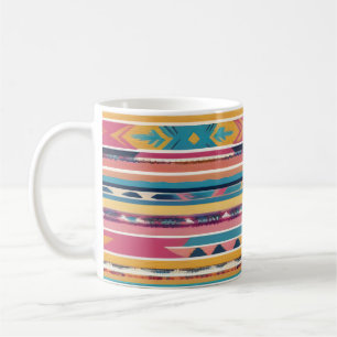 Caneca De Café Homenagem Nativa Americana ao Abstrato S13