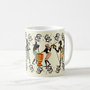 Caneca De Café Homens Africanos Tribais: Esporte Étnico