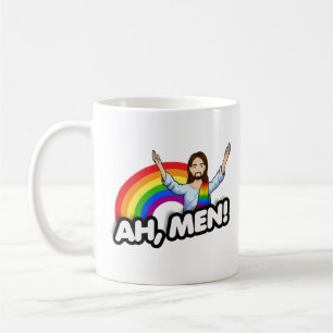 Caneca De Café Homens - Arco-íris Jesus