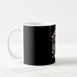 Caneca De Café Homens batendo no gelo de hóquei no gelo do Papai