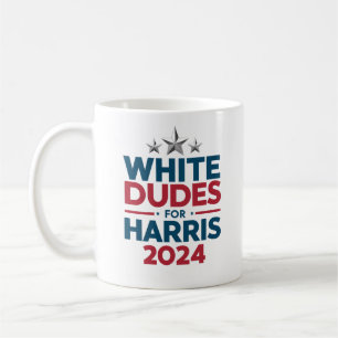 Caneca De Café Homens Brancos Para Harris-Eleição 2024