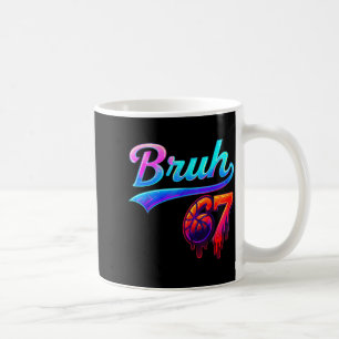 Caneca De Café Homens Bruh 67 Meme Basquete Seis