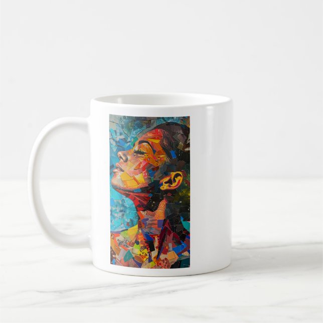 Caneca De Café Homens de Arte abstrato (Esquerda)