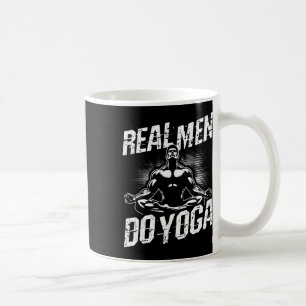 Caneca De Café Homens de Verdade Fazem Yoga Pose de Yoga Engraçad