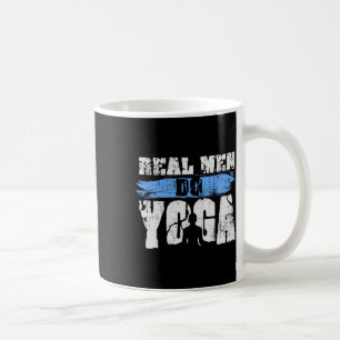 Caneca De Café Homens de Verdade Fazem Yoga - Treino de Yoga Dive