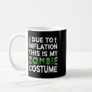 Caneca De Café Homens Devido à Iação Este é um Fantasia de Zumbi
