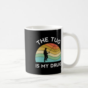 Caneca De Café Homens Divertidos de Pesca A Tração É Minha Droga