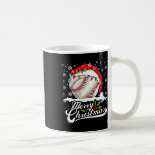 Caneca De Café Homens do Natal Baseball Ball Santa Hat Xmas Boys