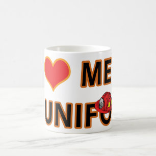 CANECA DE CAFÉ HOMENS DO SAPADOR-BOMBEIRO NO UNIFORME