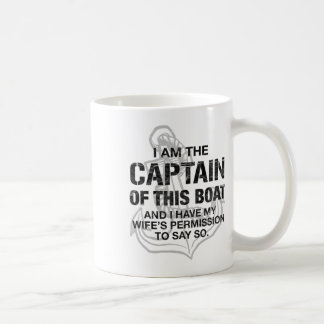 Caneca De Café Homens Eu Sou O Capitão Deste Barco Engraçado Barc