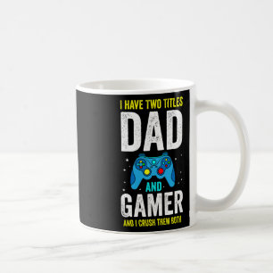 Caneca De Café Homens Eu Tenho Dois Títulos Pai E Jogador E Eu De