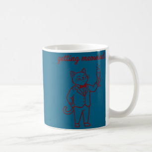 Caneca De Café Homens ficando miados casamento engraçado de gato