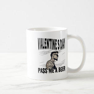 Caneca De Café Homens para Solteiro Tatuado no Dia Anti-Valentim