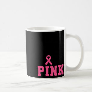 Caneca De Café Homens Rochando a Consciência do Cancer de Mama Ro