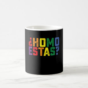 Caneca De Café Homo Está Espanhol, Funny Orgulho gay LGBTQ