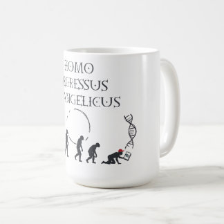 Caneca De Café Homo Regressus Evangelicus – Cartão Engraçado Anti