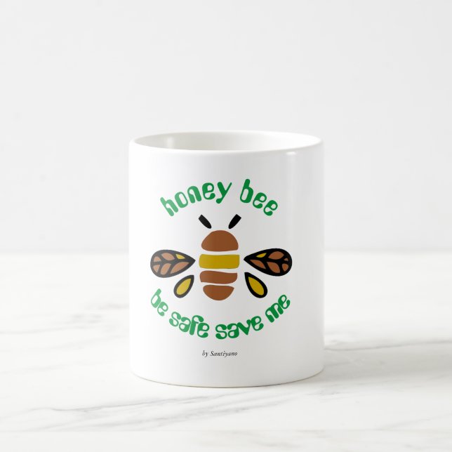Caneca De Café Honey Bee Mug classique (Centro)