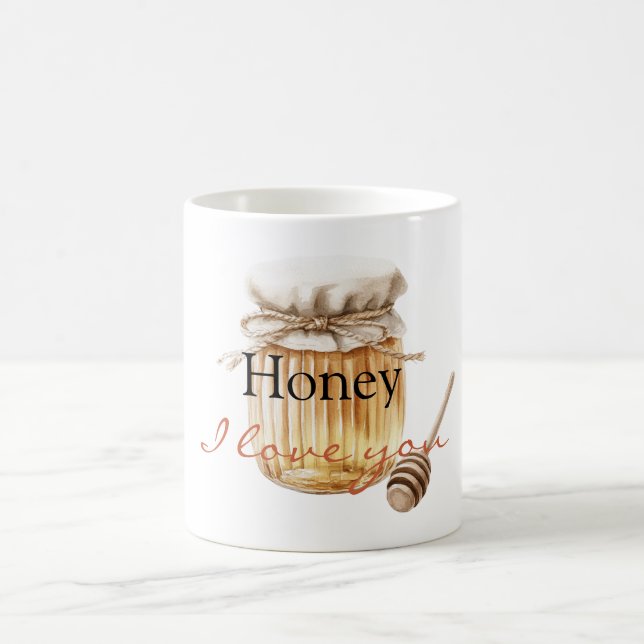Caneca De Café Honey, I Love You (Centro)