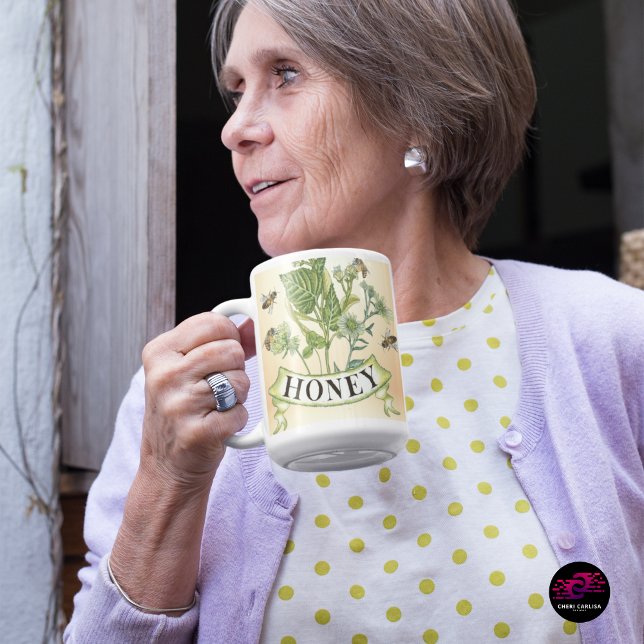 Caneca De Café Honeybee Haven (Morning ritual meets old-world garden elegance.)