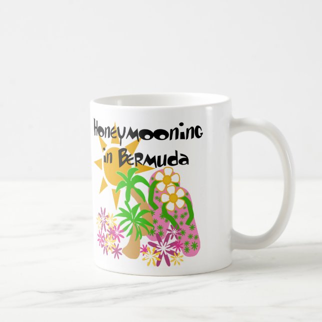 Caneca De Café Honeymooning em Bermuda (Direita)