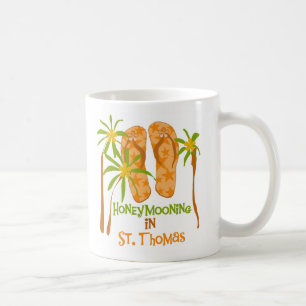 Caneca De Café Honeymooning em St Thomas