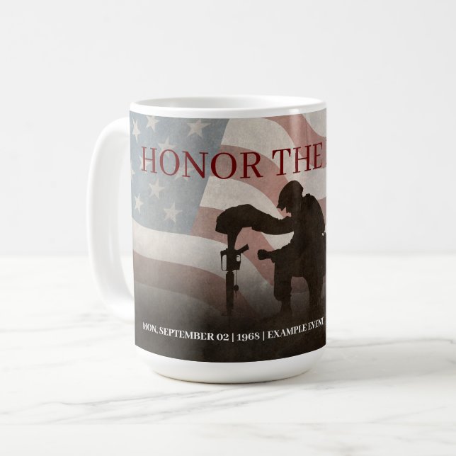 Caneca De Café Honrar os Caídos (Frente Esquerda)