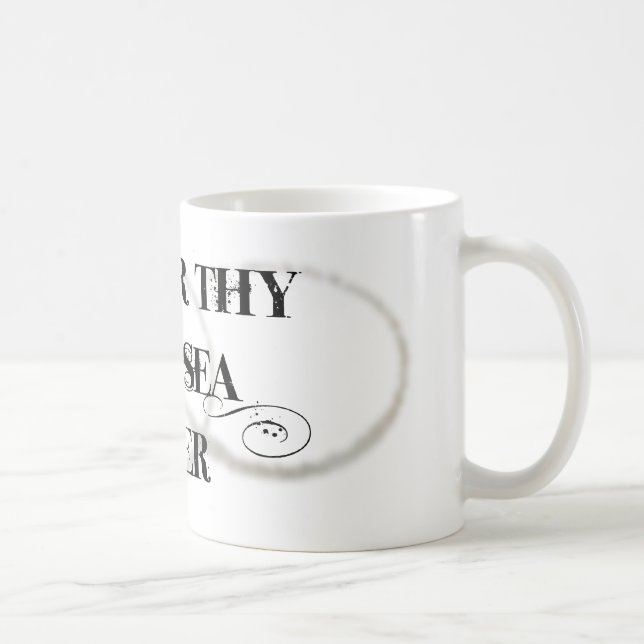 Caneca De Café Honre Thy mergulhador do mar profundo (Direita)
