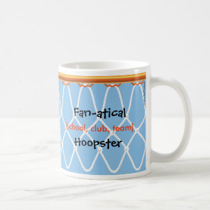 Caneca De Café Hoop de basquete Net_Fan-atical modelo_azul