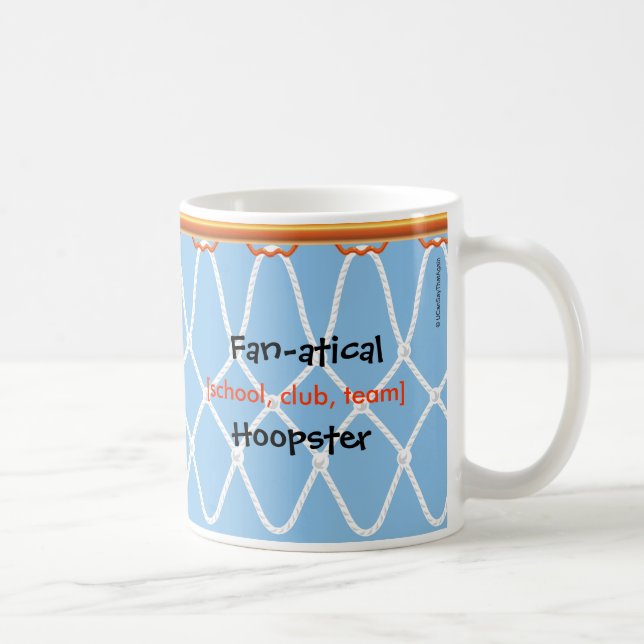 Caneca De Café Hoop de basquete Net_Fan-hoopster_blue (Direita)