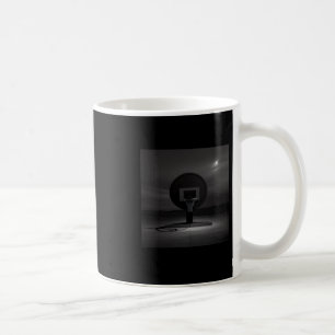 Caneca De Café Hoop Negra De Basquete Para Amantes Esportivos