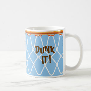 Caneca De Café Hoop Net_Dunk de basquetebol!_blue_jumpstart