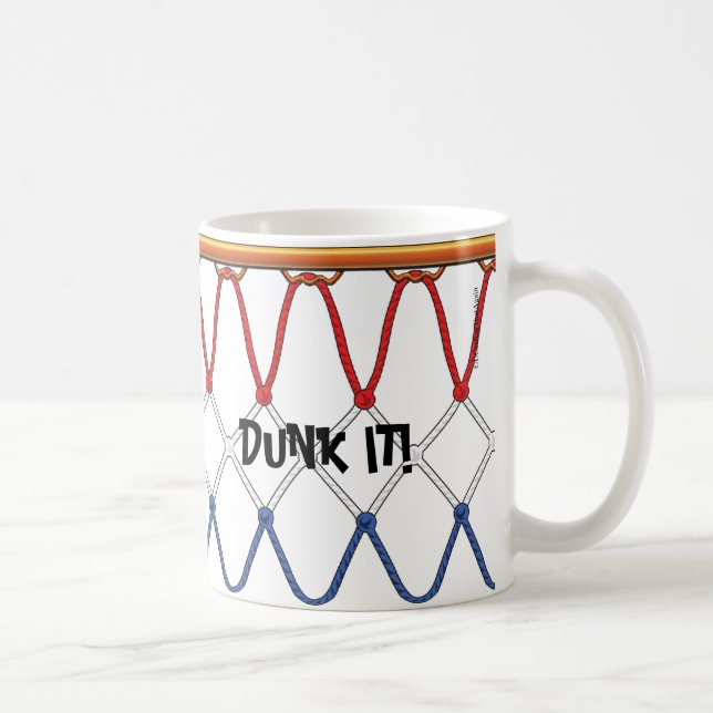 Caneca De Café Hoop Net_red White Blue_Dunk (Direita)
