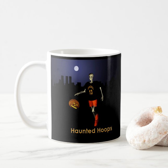 Caneca De Café Hoops Assombrados (Com Donut)