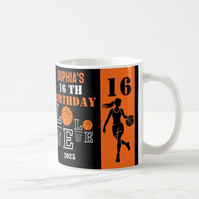Caneca De Café Hoops de basquete, Presente de Aniversário do Joga (Direita)