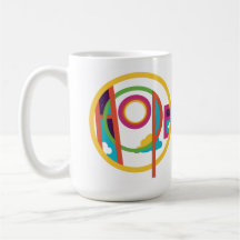 Hope Abstrato Moderna Art Smilelines Mug