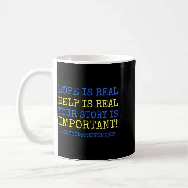 Caneca De Café Hope Is Real Prevention (Esquerda)