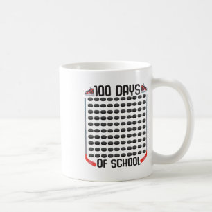 Caneca De Café Hóquei 100 Dias De Escola Esportes Meninos Meninas