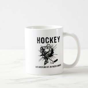 Caneca De Café Hóquei Como Luta Livre Mas Em Concreto Congelado E