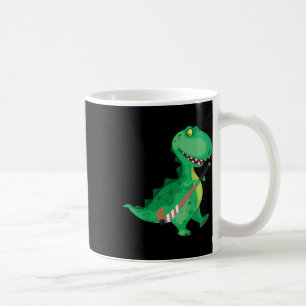 Caneca De Café Hóquei de Campo Infantil Dinossauro Engraçado 