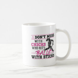 Caneca De Café Hóquei em Campo Humor Adulto Não Mexa Com Garotas